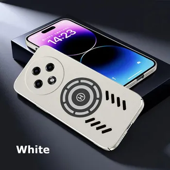 Для Oppo A3 Pro Rock Sand Ice Магнитный теплоотводящий матовый чехол для ПК с защитой от отпечатков пальцев, дышащий охлаждающий чехол A3 Pro чёрный