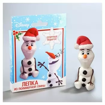 Новогодняя игрушка из полимерной глины «Олаф», холодное сердце