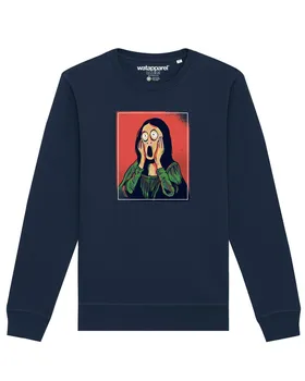 Толстовка Watapparel Mona Lisa Scream, темно-синий