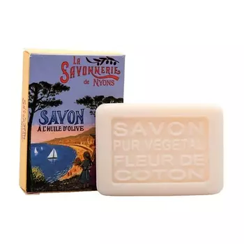 LA SAVONNERIE DE NYONS Гостевое мыло с цветком хлопка Лазурный берег 25.0
