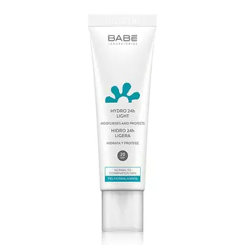 LABORATORIOS BABE Крем для лица увлажняющий легкий 24ч SPF20 50.0