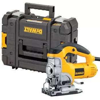Электролобзик DeWALT DW331KT-QS, 701 Вт, маятниковый ход, регулировка частоты хода