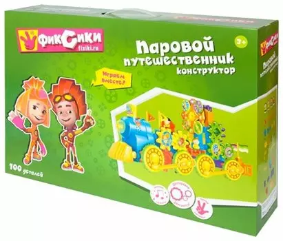 Электромеханический конструктор Big Tree Toys "Фиксики: Паровой путешественник", деталей: 100 (FIX0711-020)
