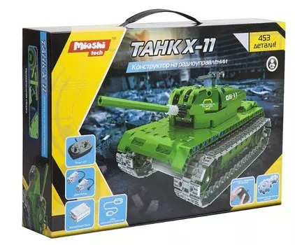 Электромеханический конструктор Mioshi Tech "Танк X-11", деталей: 453 (MTE1201-061)