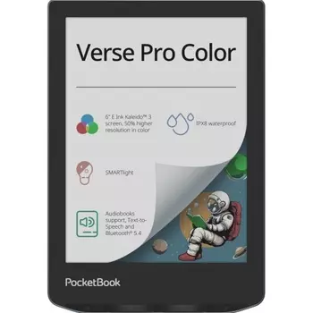Электронная книга PocketBook 634 Verse Pro Color, 6" 1448x1072 E-Ink (цветной) Kaleido Touch, 16Gb, Wi-Fi, синий (PB634K3-1-WW)