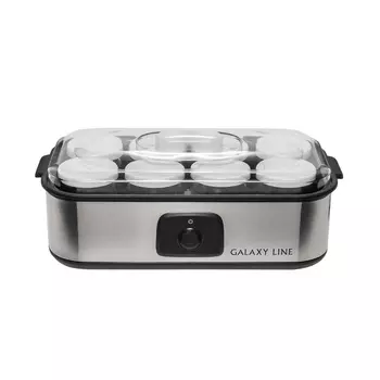 Йогуртница Galaxy Line GL 2697 30Вт, серебристый/черный (гл2697л)