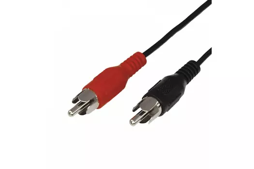 Кабель 2xRCA(M)-2xRCA(M), 10м, черный REXANT (17-0108)