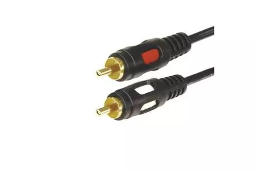 Кабель 2xRCA(M)-2xRCA(M), 1.5м, черный REXANT (17-0143)