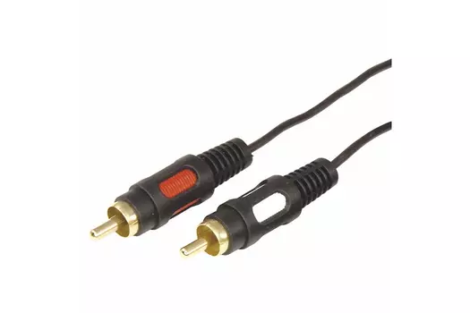 Кабель 2xRCA(M)-Jack 3.5mm(M), 1.5м, черный REXANT (17-4232)