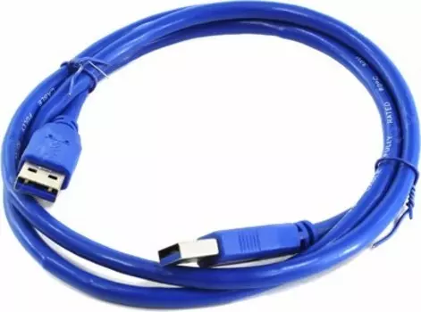 Кабель USB(Am)-USB(Am), 1 м, синий, 5bites (UC3009-010)