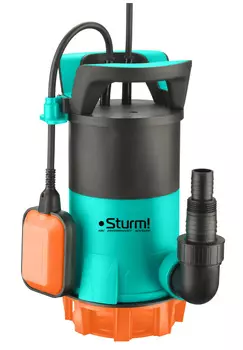 Электрический водяной насос Sturm! WP9760PVU, 600Вт, погружной, дренажный, производительность 13 м/час, глубина погружения 7м, 4.2кг