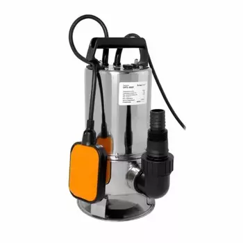 Электрический водяной насос FoxWeld FoxAqua DPS-800F, 800Вт, погружной, дренажный, глубина погружения 8м, 5.5кг (6584)