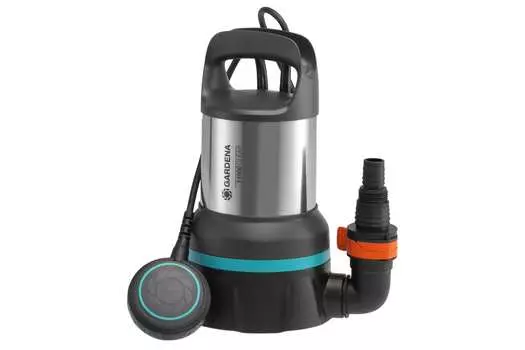Электрический водяной насос GARDENA 11000, 450Вт, погружной, дренажный, производительность 11 м/час, глубина погружения 7м, 4.6кг (09032-20.000.00)