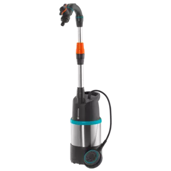 Электрический водяной насос GARDENA 4700/2 inox, 550Вт, погружной, дренажный, производительность 4.7 м³/час, глубина погружения 7м, 5.9кг (01764-20.000.00)