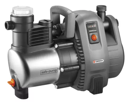 Электрический водяной насос GARDENA 6000/6 inox, 1300Вт, поверхностный, колодезный, производительность 6 м³/час, глубина погружения 8м, 13.5кг (01736-20.000.00)