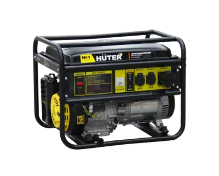 Электрогенератор Huter DY11000L, однофазный, синхронный, бензиновый, 19 л.с., 9кВт, 2xEURO 16A + 1x220В 32A (64/1/71)