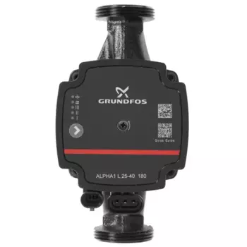Электрический водяной насос Grundfos ALPHA1 L 25-40 130, 25Вт, циркуляционный, центробежный, производительность 2.8 м³/час, 2кг (99160578)