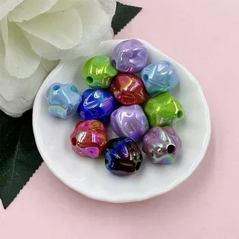 Ювелирные аксессуары Серьги Magic Color Making Креативные бусины Свободные браслеты своими руками 21 мм Мода 15 шт. Гетеротипный акрил