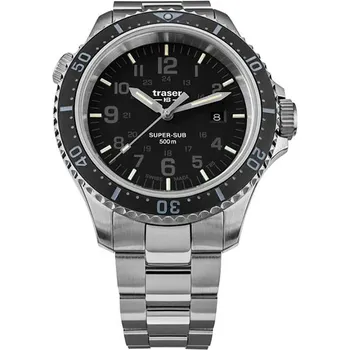 Швейцарские наручные мужские часы Traser TR.109378. Коллекция Diver