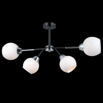 Потолочная люстра на штанге ILLUMICO IL0715-4CSQ-24 BK CR LIBRA