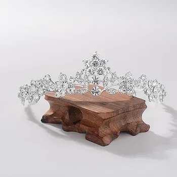 Новая цветочная лоза венок из сплава страз свадебная тиара изысканный цветок день рождения корона свадебные аксессуары