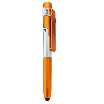4-in-1 Ballpoint Pen with Stylus LED Light Phone Stand Smooth Writing Easy To Hold Ergonomic Ballpoint Pen AVE зелёный