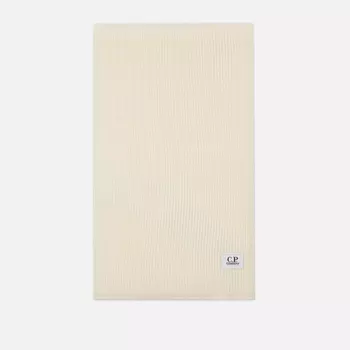 Шарф C.P. Company Re-Wool Knit, цвет белый
