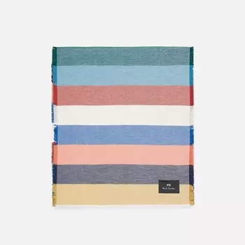 Шарф Paul Smith William Stripe, цвет белый