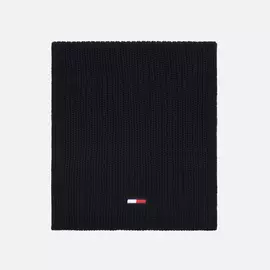 Шарф Tommy Jeans Basic Rib Cotton, цвет чёрный
