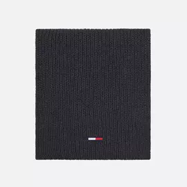 Шарф Tommy Jeans Basic Rib Cotton, цвет серый