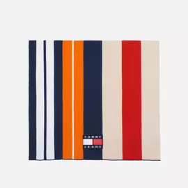 Шарф Tommy Jeans Heritage Colorblock, цвет бежевый