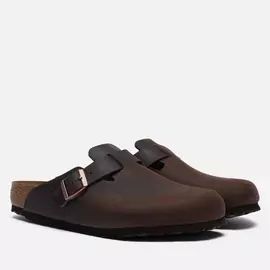 Сандалии Birkenstock Boston Leather, цвет коричневый, размер 40 EU