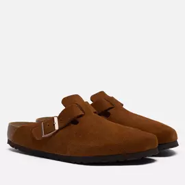 Сандалии Birkenstock Boston Suede, цвет коричневый, размер 41 EU