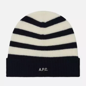 Шапка A.P.C. Martin, цвет синий, размер L-XL