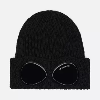 Шапка C.P. Company Extrafine Merino Wool Goggle Lenses, цвет чёрный