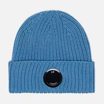 Шапка C.P. Company Extrafine Merino Wool Lens, цвет голубой