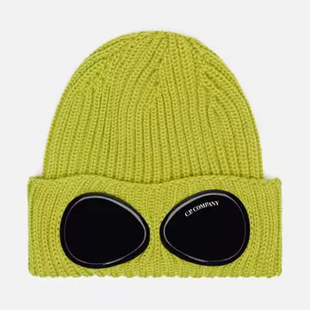 Шапка C.P. Company Extrafine Merino Wool Goggle Lenses, цвет зелёный