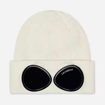 Шапка C.P. Company Goggle Cotton, цвет белый