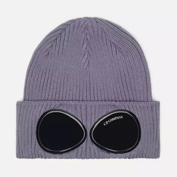 Шапка C.P. Company Goggle Cotton, цвет фиолетовый
