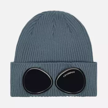 Шапка C.P. Company Goggle Cotton, цвет голубой
