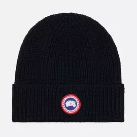 Шапка Canada Goose Arctic Disc Rib Toque, цвет чёрный