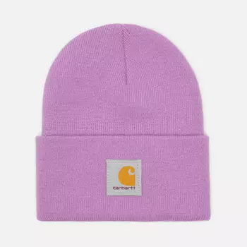 Шапка Carhartt Knit Cuffed, цвет фиолетовый