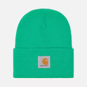 Шапка Carhartt Knit Cuffed, цвет зелёный