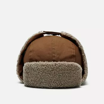 Шапка Carhartt Rain Defender Canvas Trapper, цвет коричневый, размер M-L