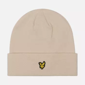 Шапка Lyle & Scott Classic Fine Knit, цвет бежевый