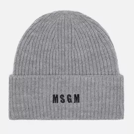 Шапка MSGM Micrologo Basic, цвет серый