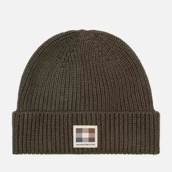 Шапка Aquascutum Active Patch, цвет оливковый
