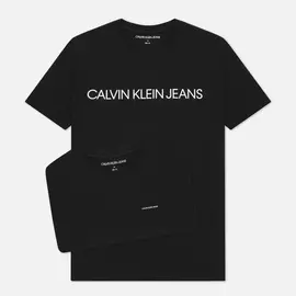 Комплект мужских футболок Calvin Klein Jeans 2-Pack Institutional Logo, цвет чёрный, размер XXXL