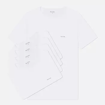 Комплект мужских футболок Paul Smith Classic 5-Pack, цвет белый, размер XXL