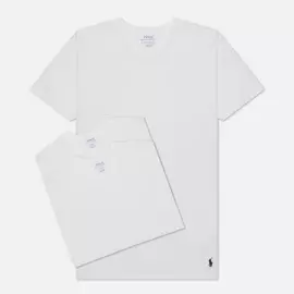 Комплект мужских футболок Polo Ralph Lauren Crew Neck 3-Pack, цвет белый, размер M
